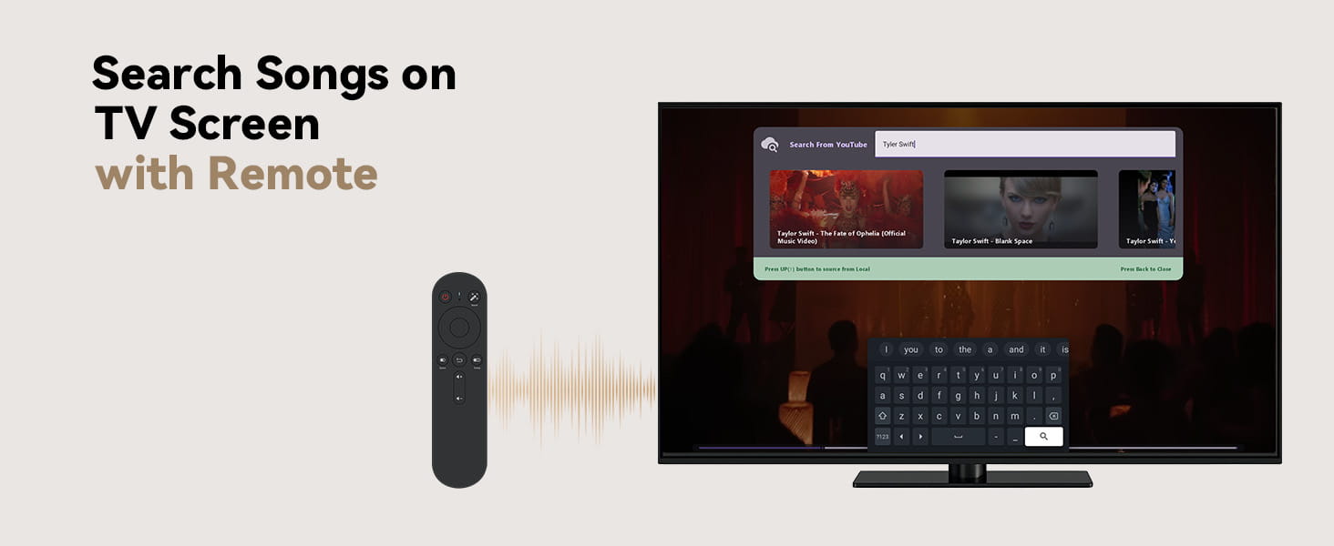 Puremic Karaoke Machine K3 with Millions Songs Free Forever Duet Karaoke Mics for Singing with Rechargeable Dock HDMI + Aux Cable