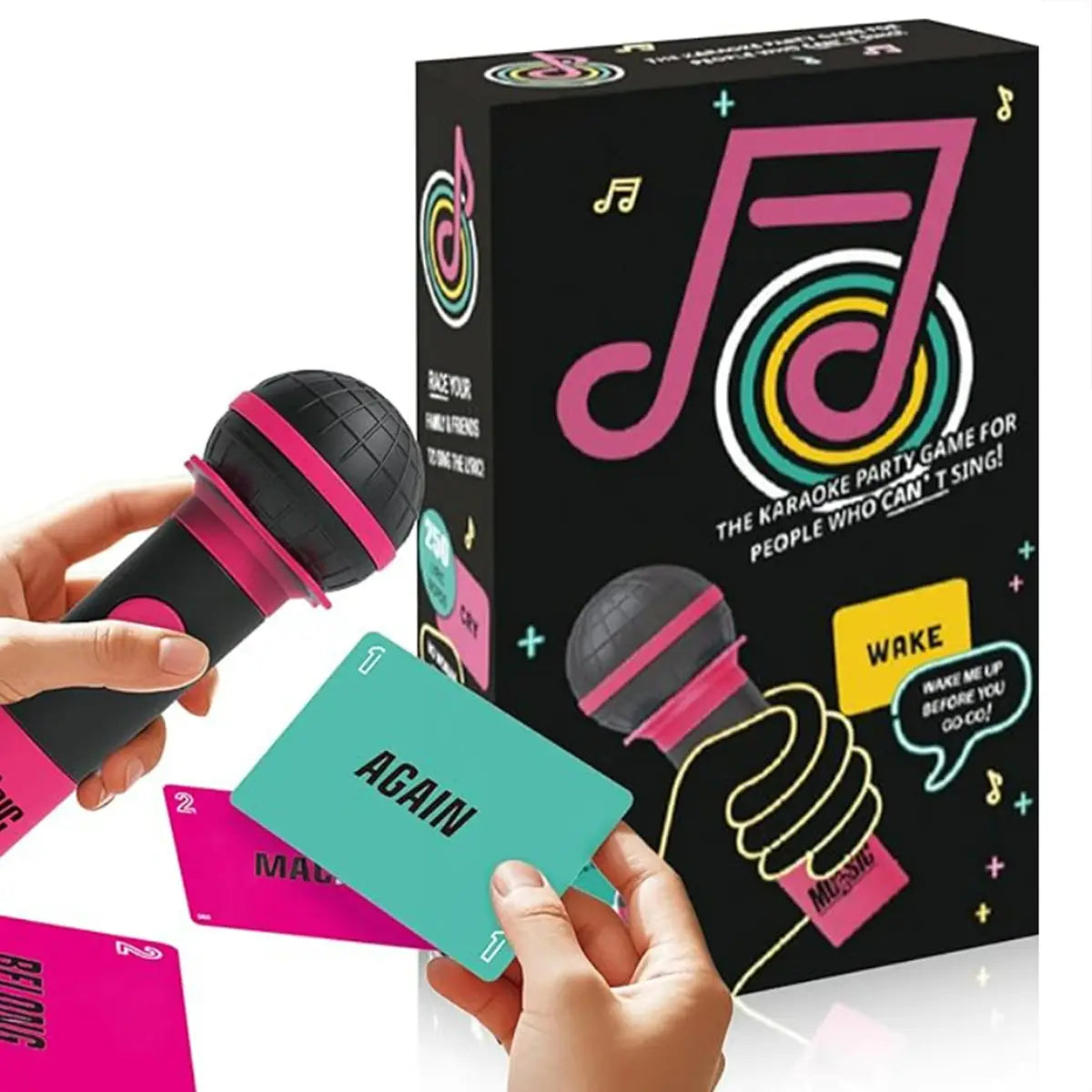 Grab The Mic The Family Karaoke Game Board Set Perfect for Family Gatherings and Music Parties Night Bad Singers Kid Gift Toy