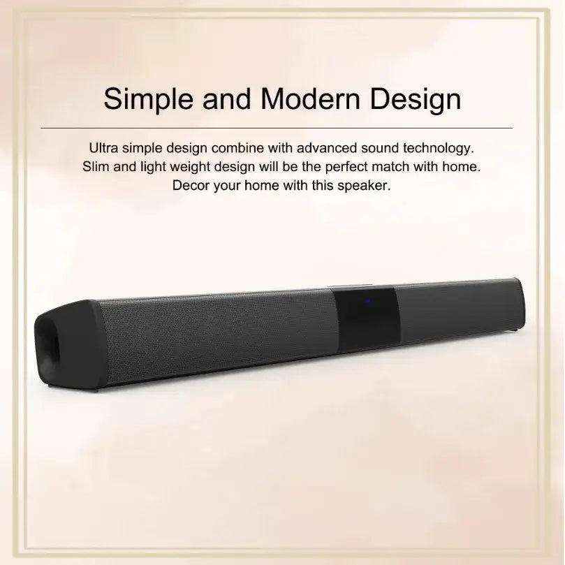 XIKCU Soundbar Speakers Bluetooth 5.3 Stereo Soundbar Surround Sound Home Cinema with Remote Control Support RCA AUX TF-Card