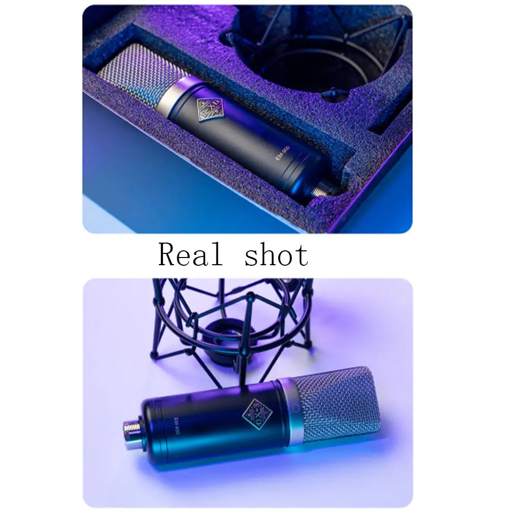 The New EXD EM900 professional condenser microphone is used in studios/recording studios/sound card live streaming /tiktok