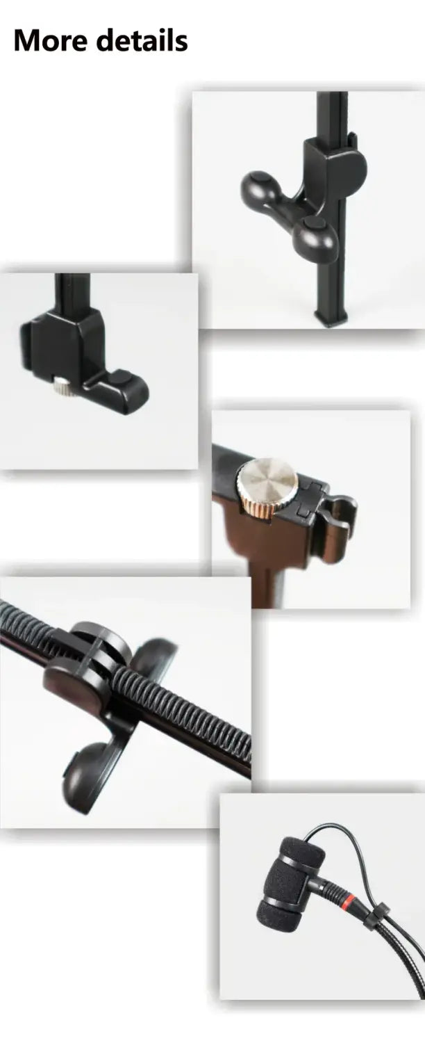Musical Instrument Microphone Clip Condenser Microphone Universal Holder Clip for Violin Mandolin Cello and Acoustic Guitar