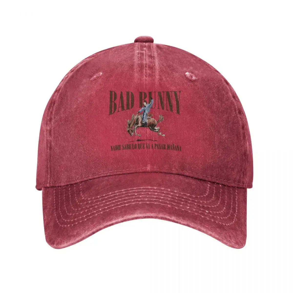 2024 Tour Bad Bunny Nadie Sabe Baseball Caps Retro Distressed Washed Music Sun Cap Men Women Outdoor Summer Adjustable Hats Cap