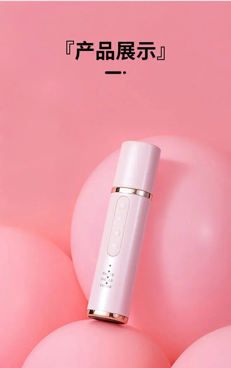 Portable Car Mini Bluetooth Karaoke Microphone Player Song Recording Live Broadcast Equipment FM Cars Wireless Mic
