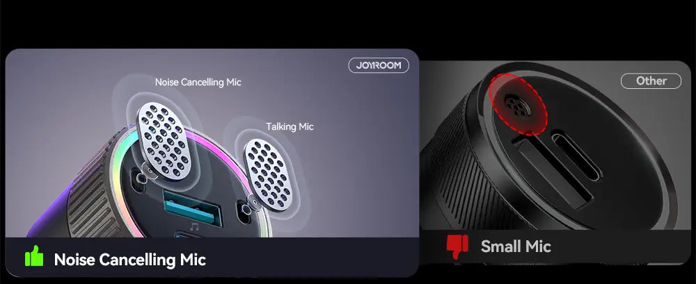 JOYROOM 60W Bluetooth 5.4 FM Transmitter PD QC 3.0 Super Fast Car Charger Dual Mics HiFi Deep Sound USB C Car Charging Adapter