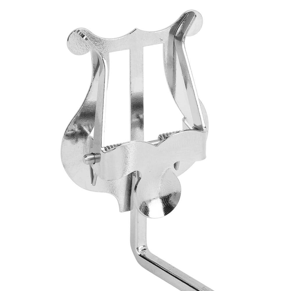 Silver Flute Music Clip Stable Stand Cup Holder Expander Wind Instrument Sheet Music Clip Sheet Music Folder Flute Lyre