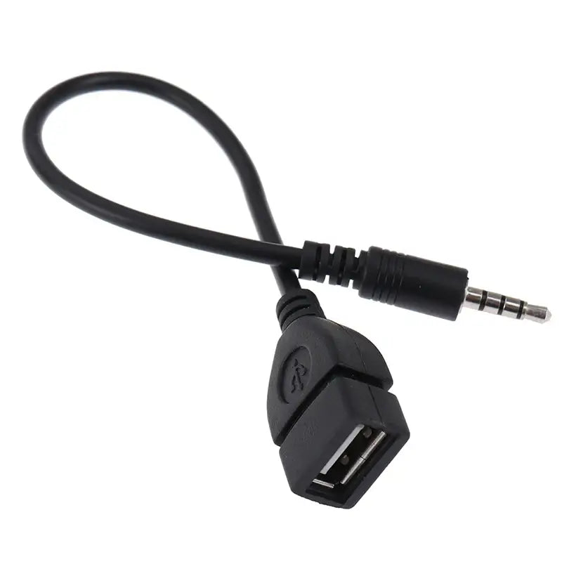Car Audio Cable OTG Female Adaptor Aux TO USB MP3 Playback Decoder Play USB Flash Drive Music 3.5MM OTG Adaptor Cable