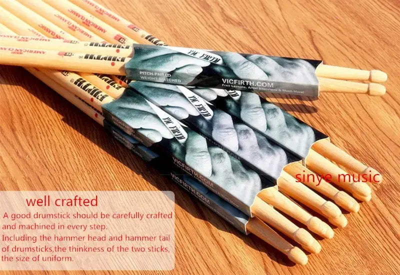 Professional Drum Stick 5A Walnut Wood 5A 5B Drum Stick 7A Musical Instrument Drum Stick Pair