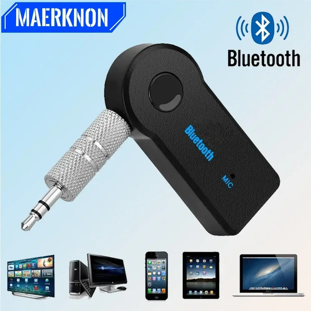 Wireless Bluetooth AUX Car Bluetooth 5.0 Receiver,3.5mm Socket Adapter,Audio Converter Mobile Phone Hands-Free Stereo