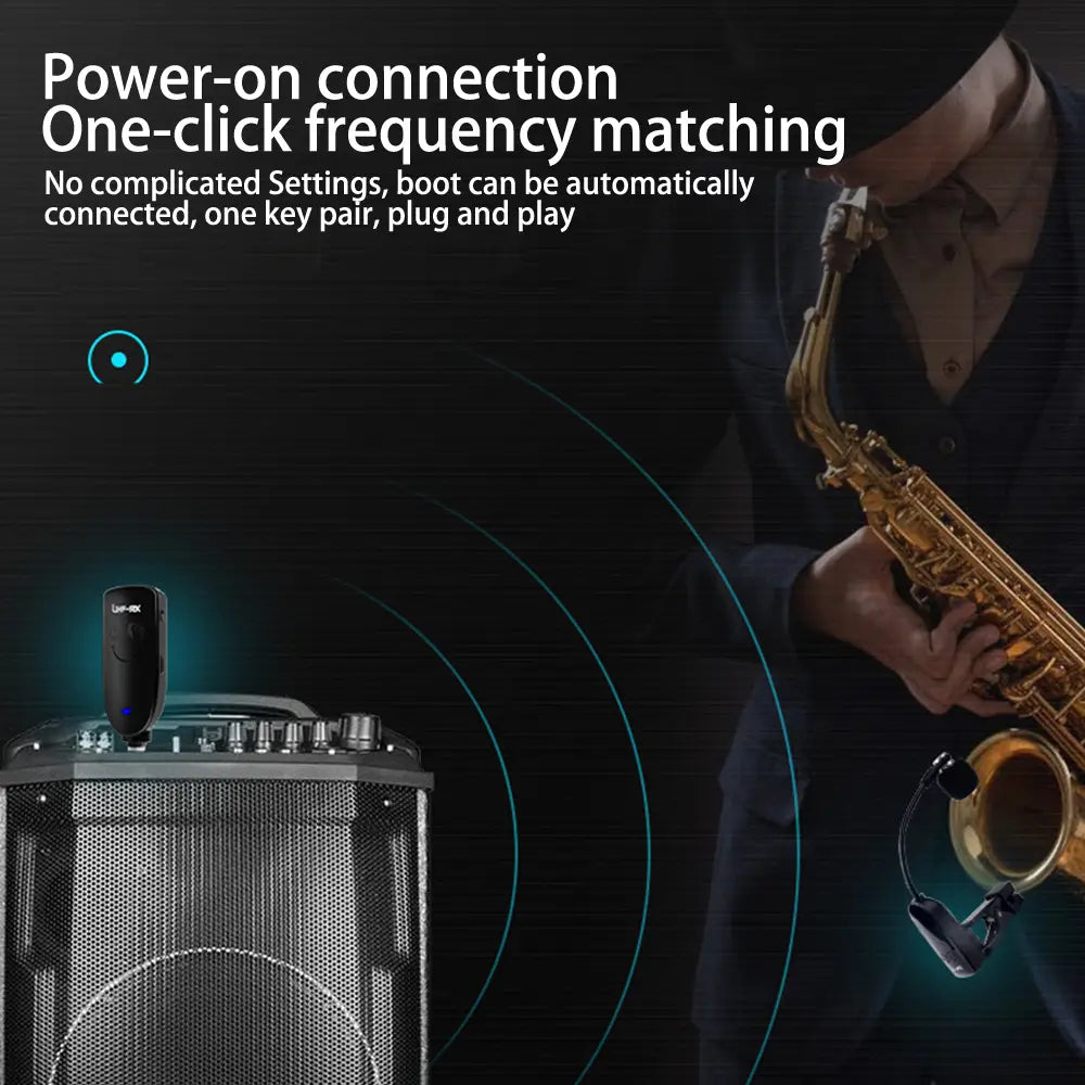 Sax trumpet trombone special wireless microphone musical instrument pickup amplifier performance outdoor performance microphone