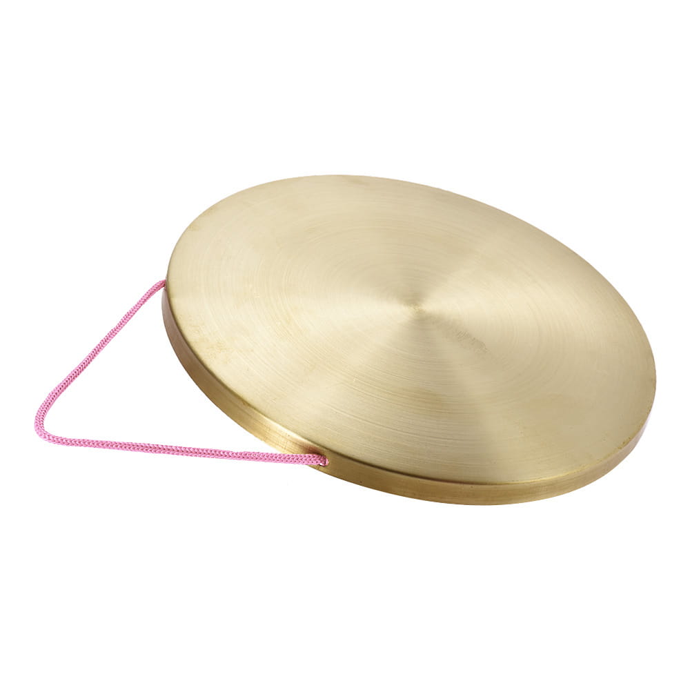 22 / 30 cm Hand Gong Cymbals Brass Copper Gong Chapel Opera Percussion Instrument with Round Play Hammer