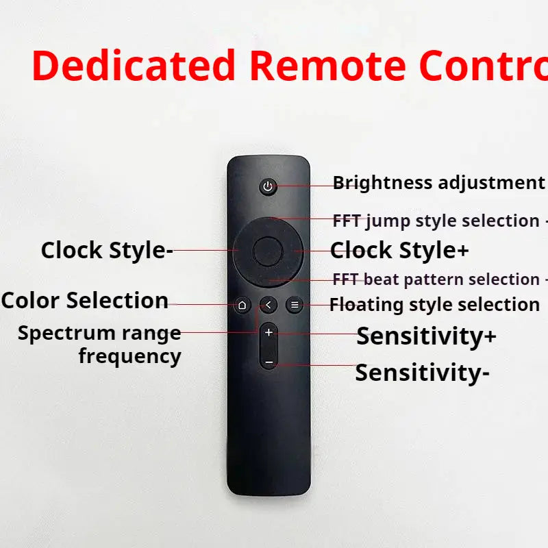 Professional Music Rhythm Spectrum Display RGB Full-color Pick up Light Desktop Ornament Music Atmosphere Light