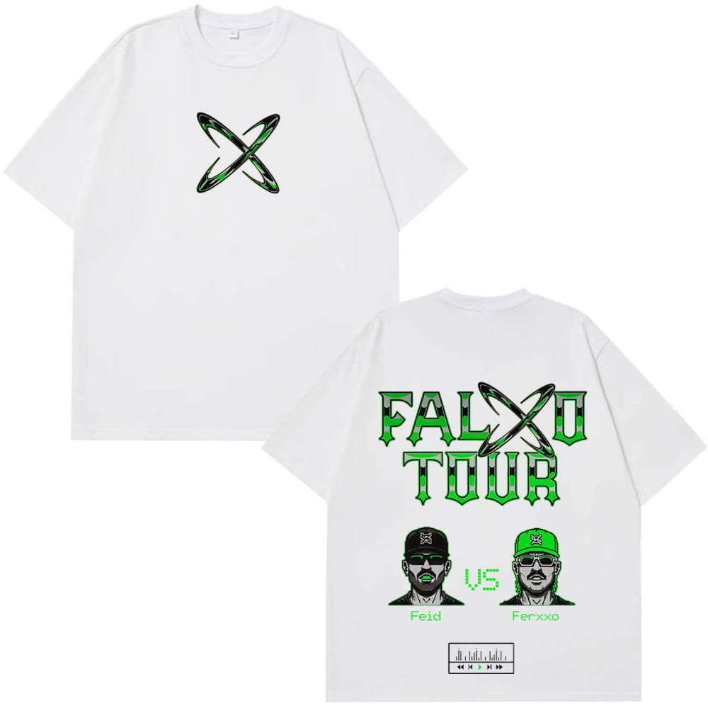 Rapper Feid Ferxxo Tour 2026 Print T-shirt Men Women Fashion Hip-Hop T-shirts Summer Casual Cotton Oversized T-shirts Streetwear