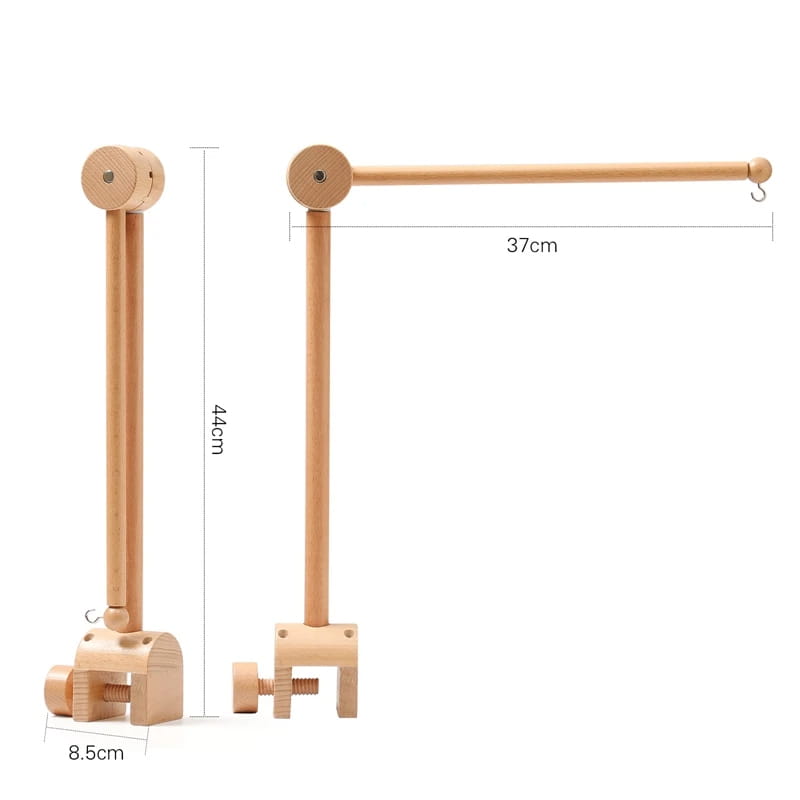 Revolving Music Box For Newborns Baby Crib Imitation Wood Color Hanging Rattle Baby Soothing Musical Toys 0-12 Months Baby Gift