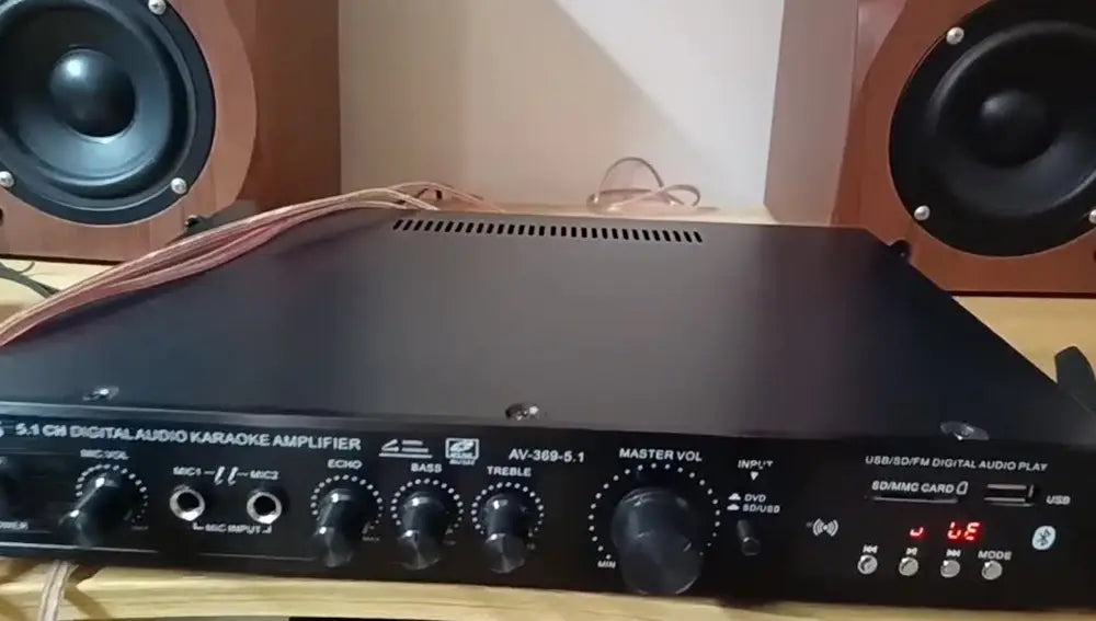 Bluetooth 5.1 Stereo Audio Amplifier Receiver 6 Channel Home Theater Audio Stereo System Components Home Amplifier FM Radio
