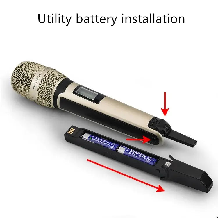 Wireless Karaoke Microphone Dynamic UHF Home Studio Recording for Computer Audio Professional DJ Conference Mic Recharge 2023