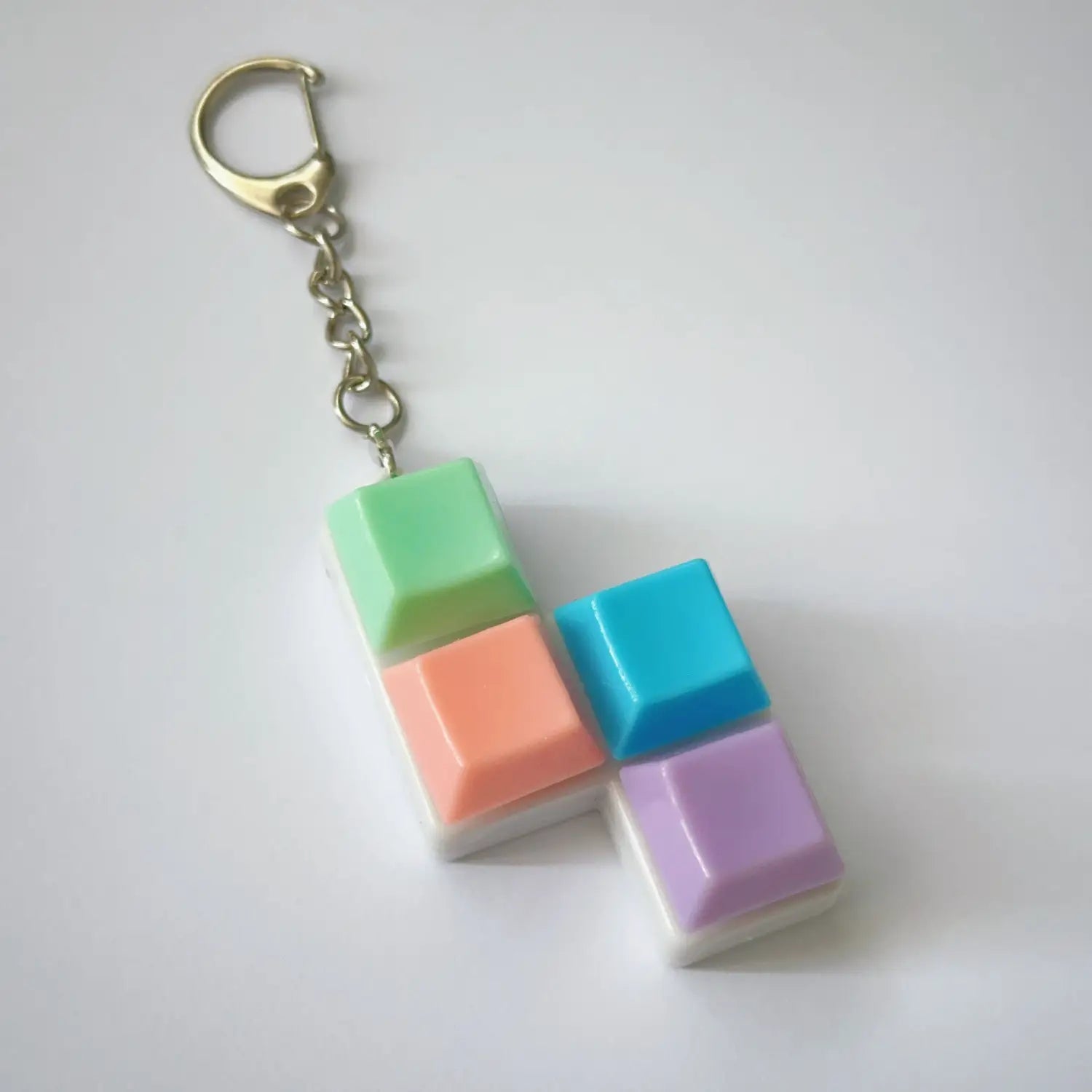 KeychainToy Press Stress Relief Fidget Button Key Caps Key Ring Keyboard Keychain Toys Finger Party Gift