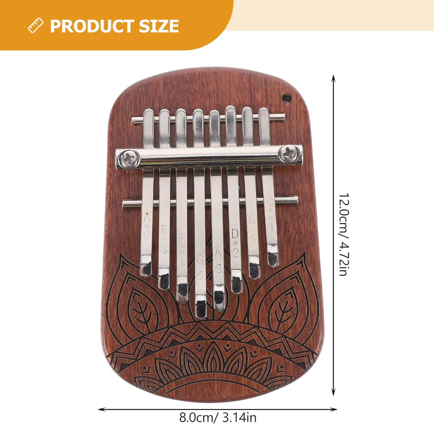 8 Keys Mini Kalimba Thumb Piano For Beginners Kids Adults Portable Finger Piano Wooden Musical Instrument Home School Camping