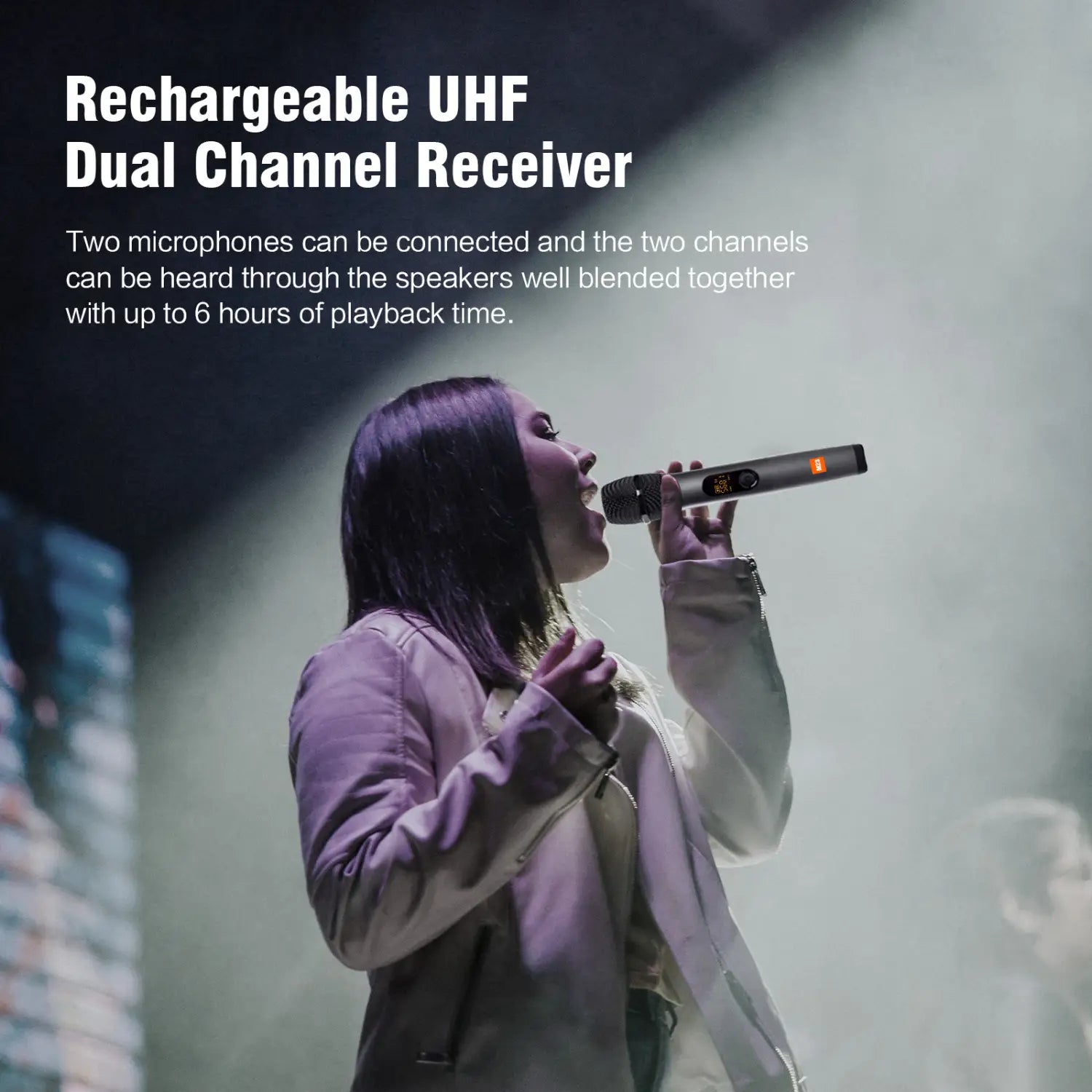 Wireless Microphone M23 UHF Recording Universal Karaoke Mic With Rechargeable Lithium Battery Receiver Work 5 Hours For Speaker