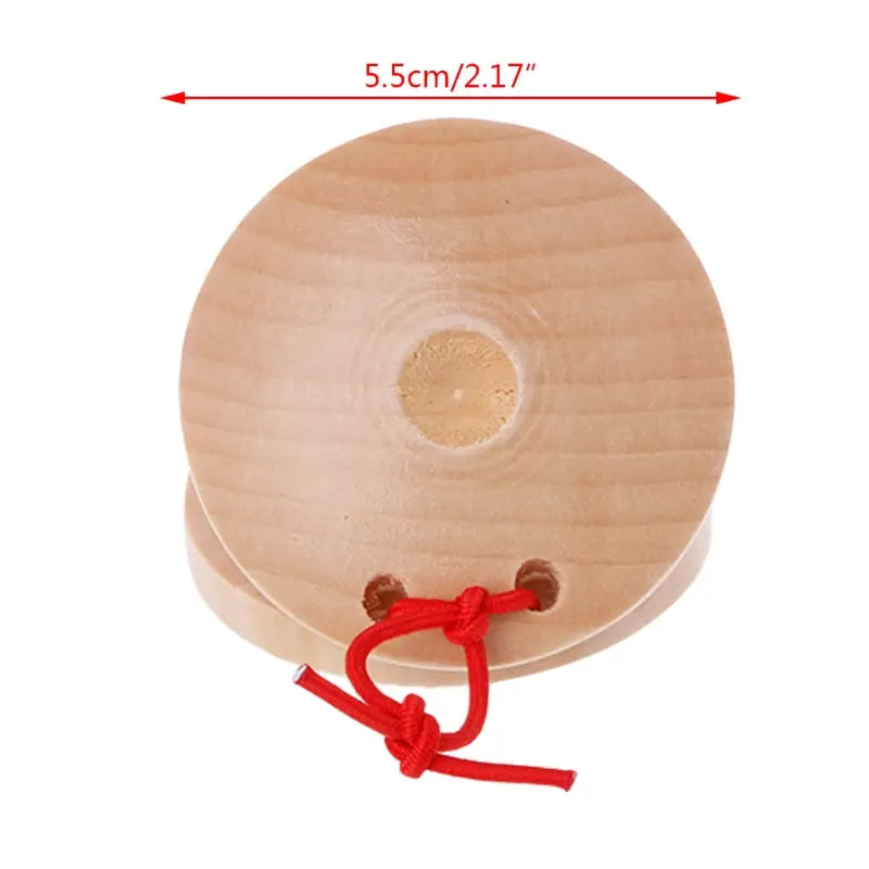 Wooden Castanets Wood Percussion Flamenco Musical Instrument Kids Children Toddler Toys