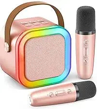 Karaoke Machine for Kids Adults Portable Bluetooth Mini Karaoke Microphone Singing Speaker Player with Wireless Mic,Home Party