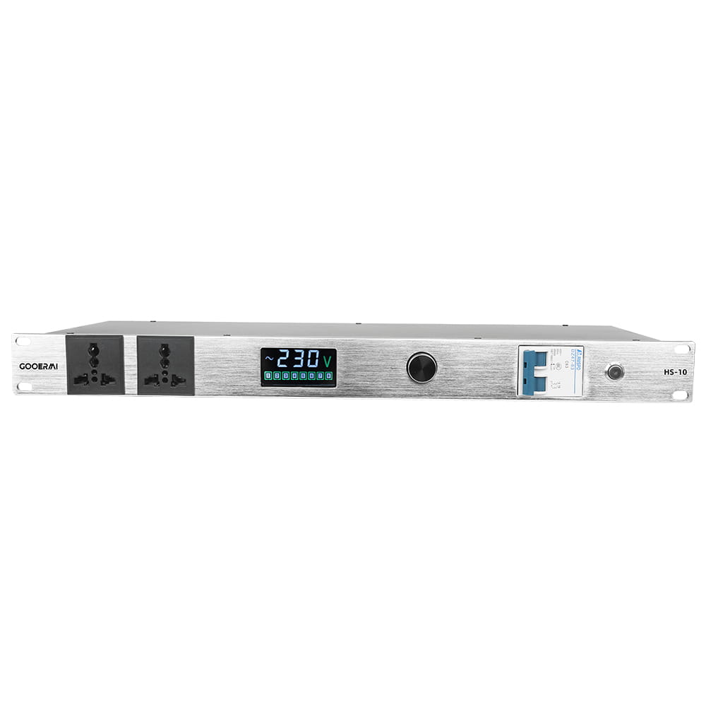 GOOERMI HS-10 Professional Audio Power Supply Sequencer Voltage Display Home Stage Engineering Conference Equipment Sound Mixers