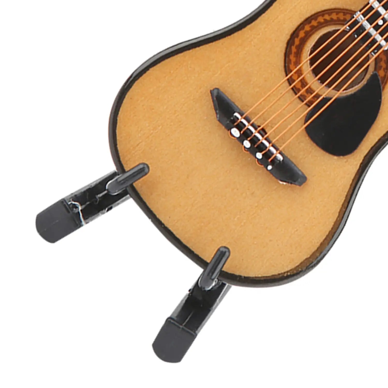 10cm 16cm Miniature Guitar Model Display Wooden Musical Instrument Ornaments Craft with Stand Case Home Desktop Decoration