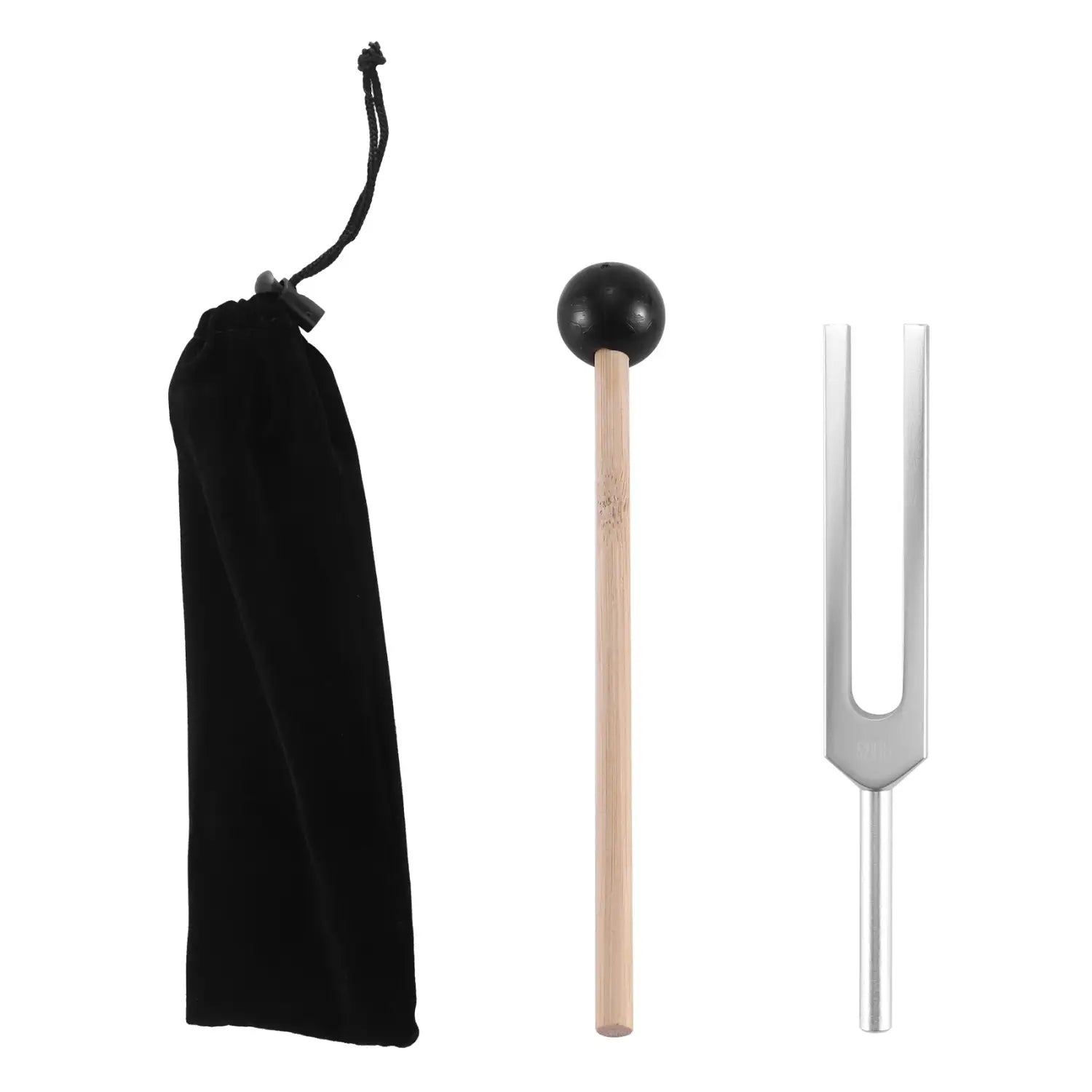 Tuning Fork 528 Hz with Silicone Hammer and Cleaning Cloth Perfect Healing Musical Instrument for Stress Alleviation