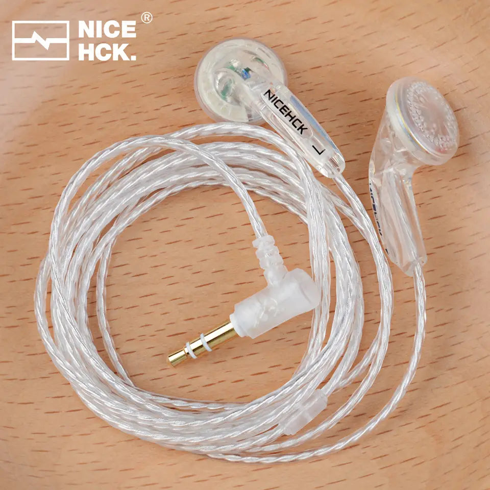 NiceHCK YD30 UV Varnish Surface 3.5mm HIFI Music Wired Earbud 15.4mm Dynamic HD Microphone Earphone for Gaming Meeting Vido EB2S