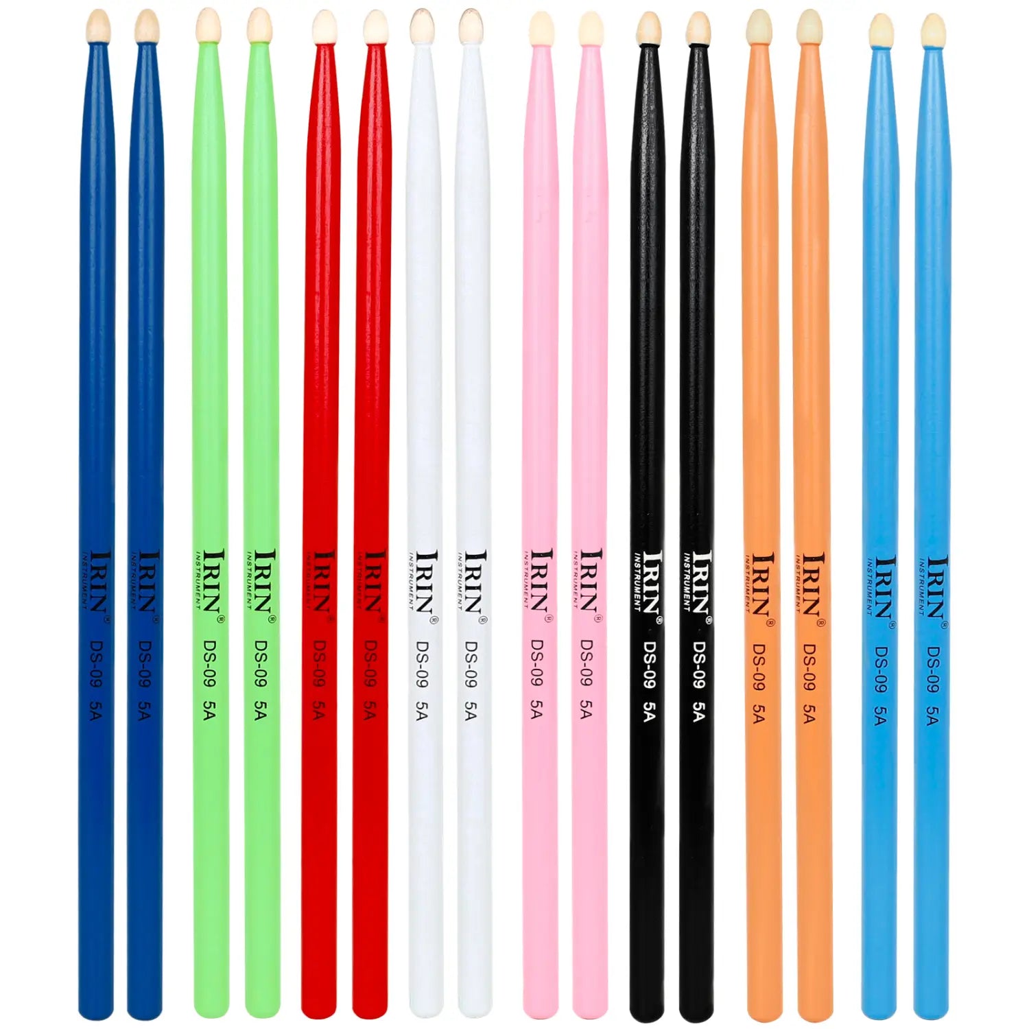IRIN 5A Drumstick Maple Drum Sticks DS-09 Multicolor Drum Mallets Professional Percussion Musical Instrument Accessories Parts