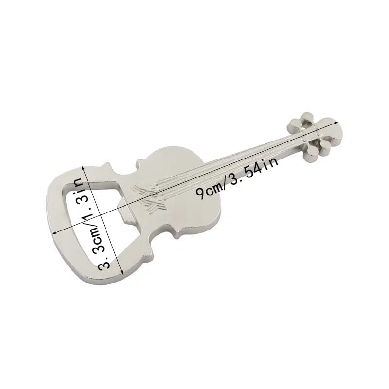 Creative Guitar Beer Bottle Opener Musical Instrument Style Activity Small Prize Gift Metal Bottle Opener