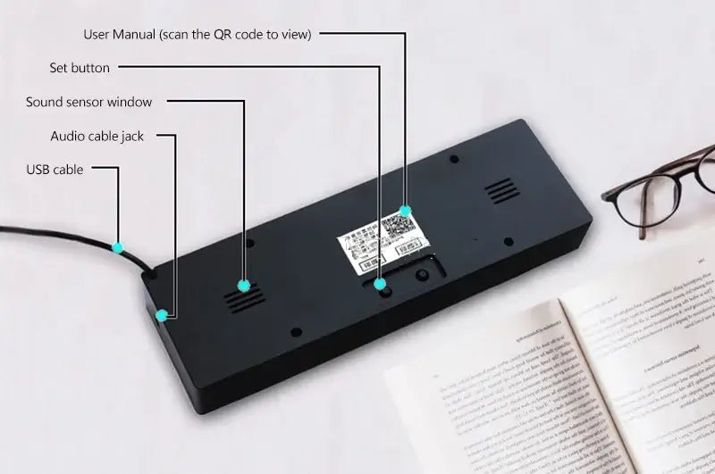 LED Light Stereo Music Spectrum Electronic Clock Voice Rhythm Car Audio Level Indicator VU Meter Board Module NEW