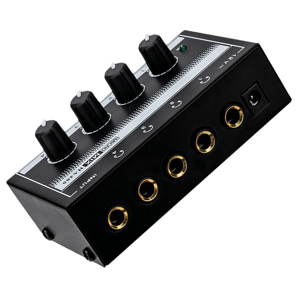 Recording Studio Headphone Amplifier Metal Channel Office Headphone Splitter Mini Audio Amp Supply Eu Plug
