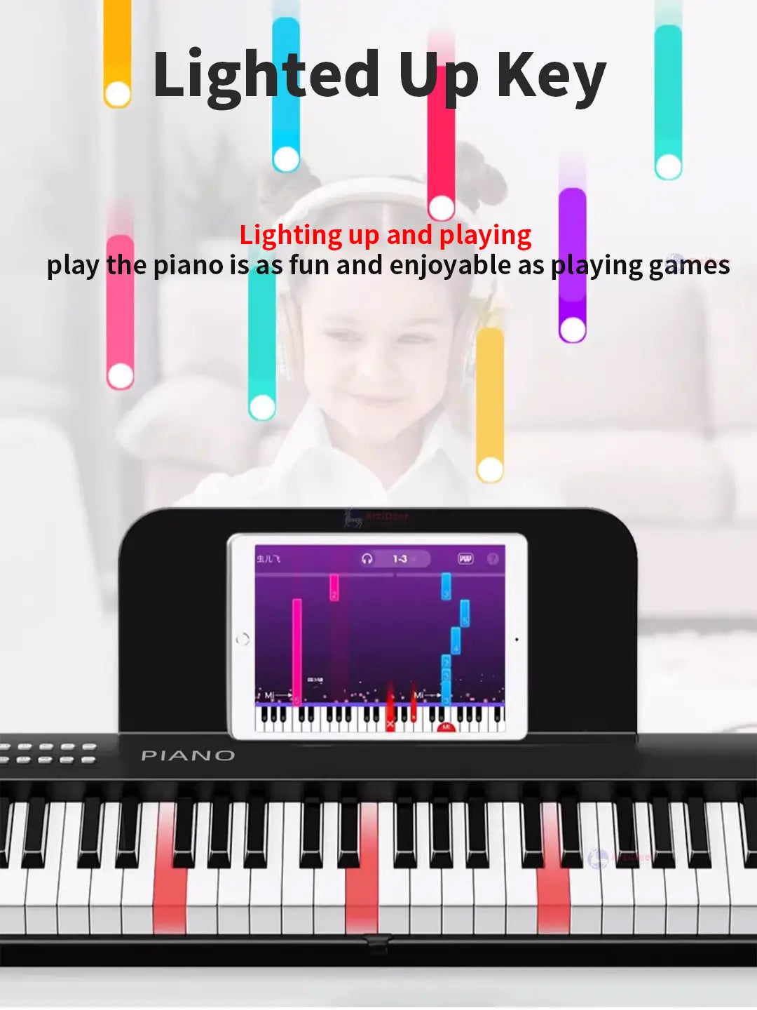 New Folding Piano 88 Keys Midi Musical Keyboard Professional Children’s Music Instruments Adult Electronic Portable Synthesizer