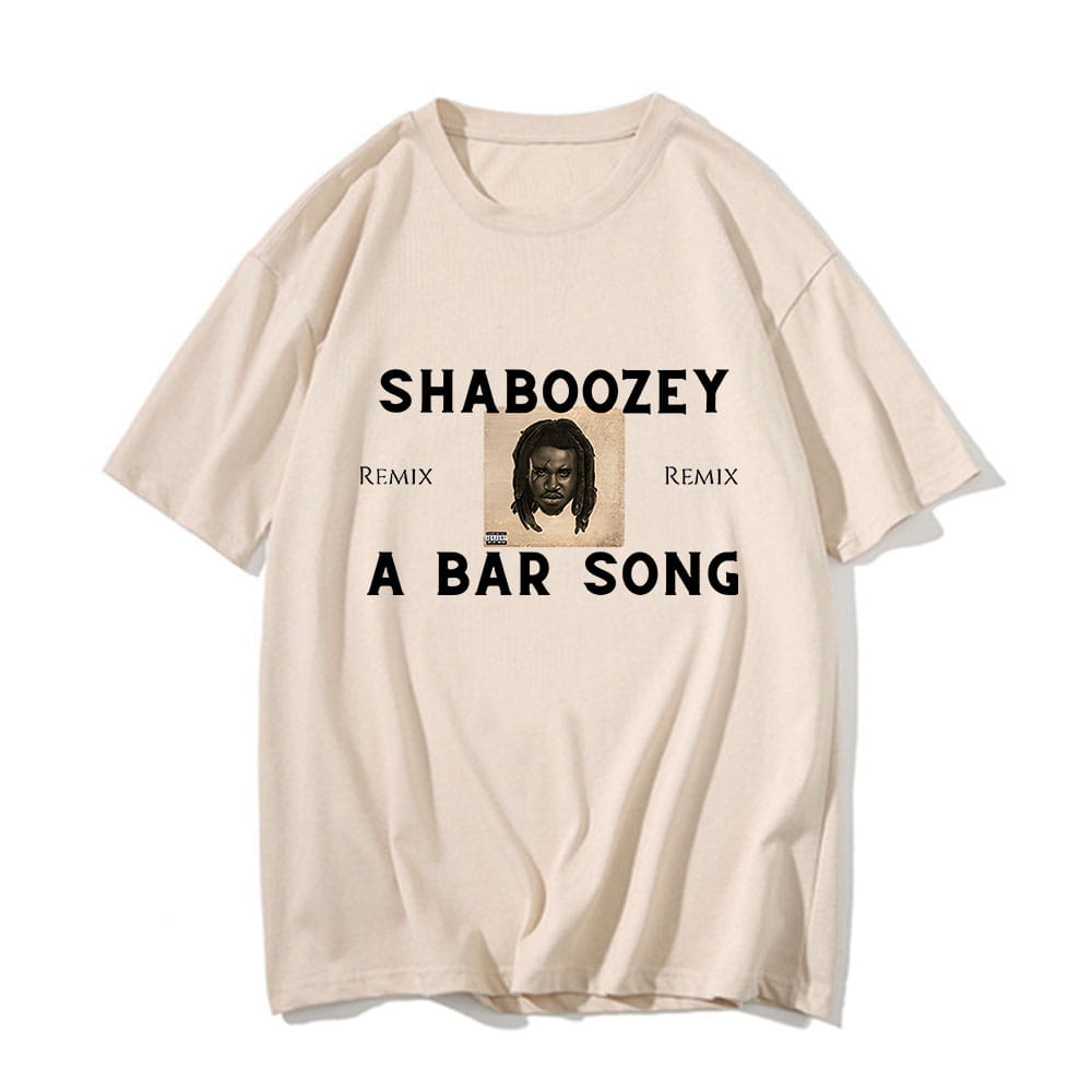 Hip Hop Remix A Bar Song T-shirt Shaboozey Graphic Printing Grunge Tee-shirt Short Sleeve Cotton Tshirt Sudaderas Punk Clothes