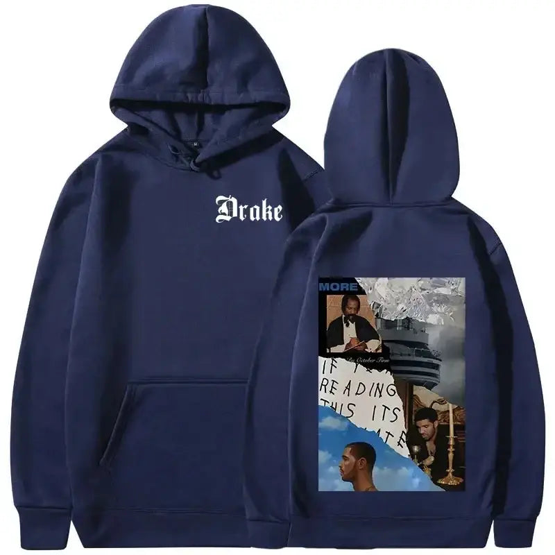 Pullovers Rapper Drake Music Album Cover Graphic Men’s Fashion Hip Hop Vintage Hoodies Y2k Sweatshirts Spring Autumn Hoodies