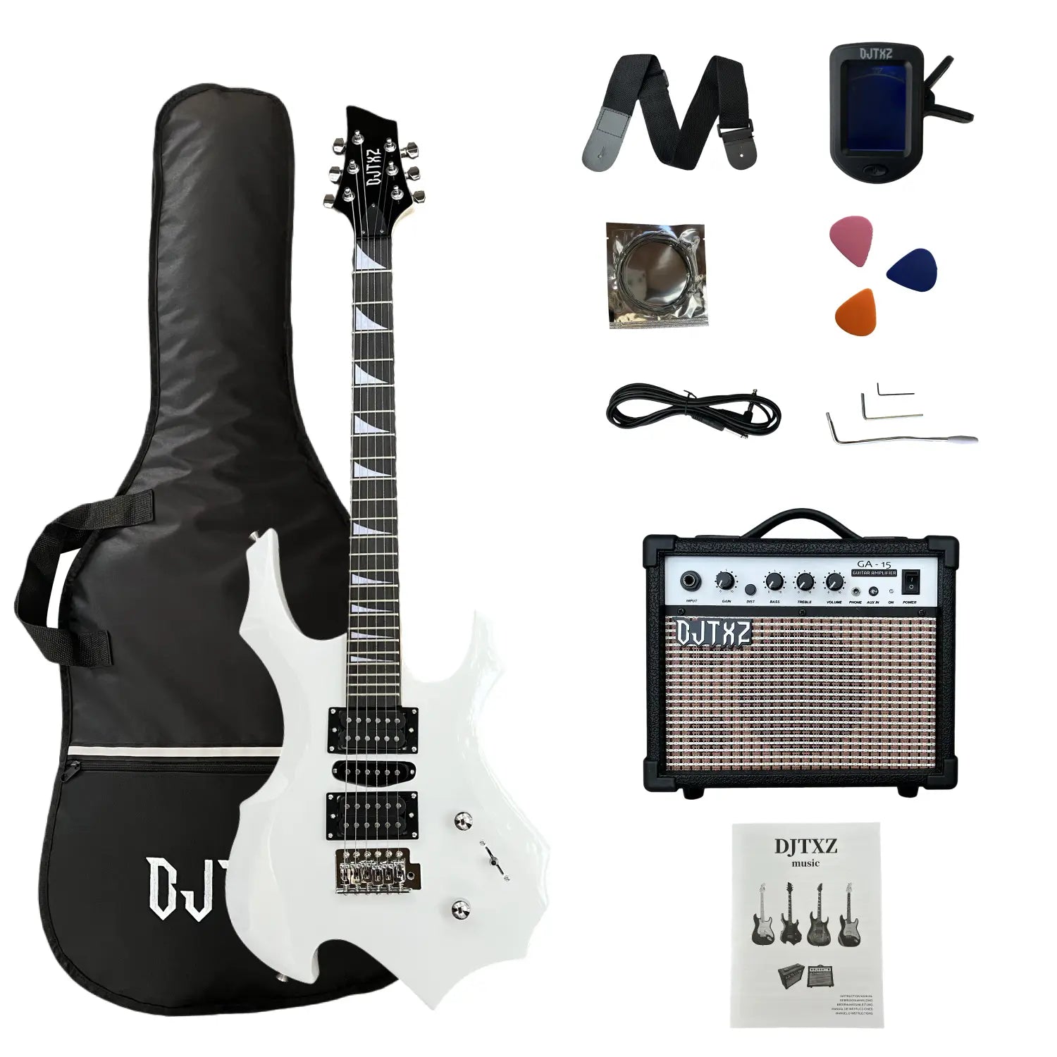 Electric Guitar with Speaker Amplifier Guitar Performance Special Set Alien Guitar Practice
