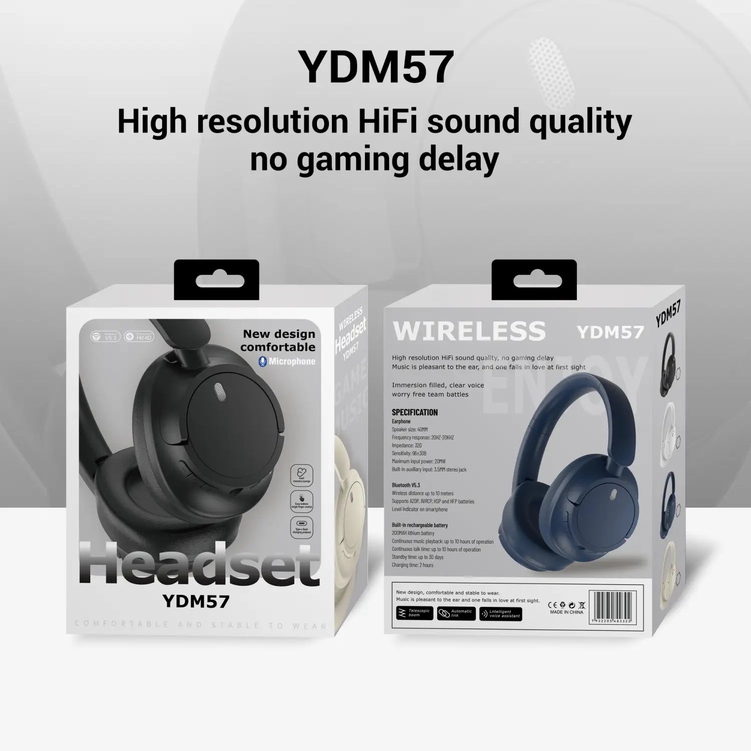 High Quality Wireless Bluetooth Headphones Headband Earphones Wireless Gamer Headset HiFi Music Earbuds For xiaomi lenovo choice