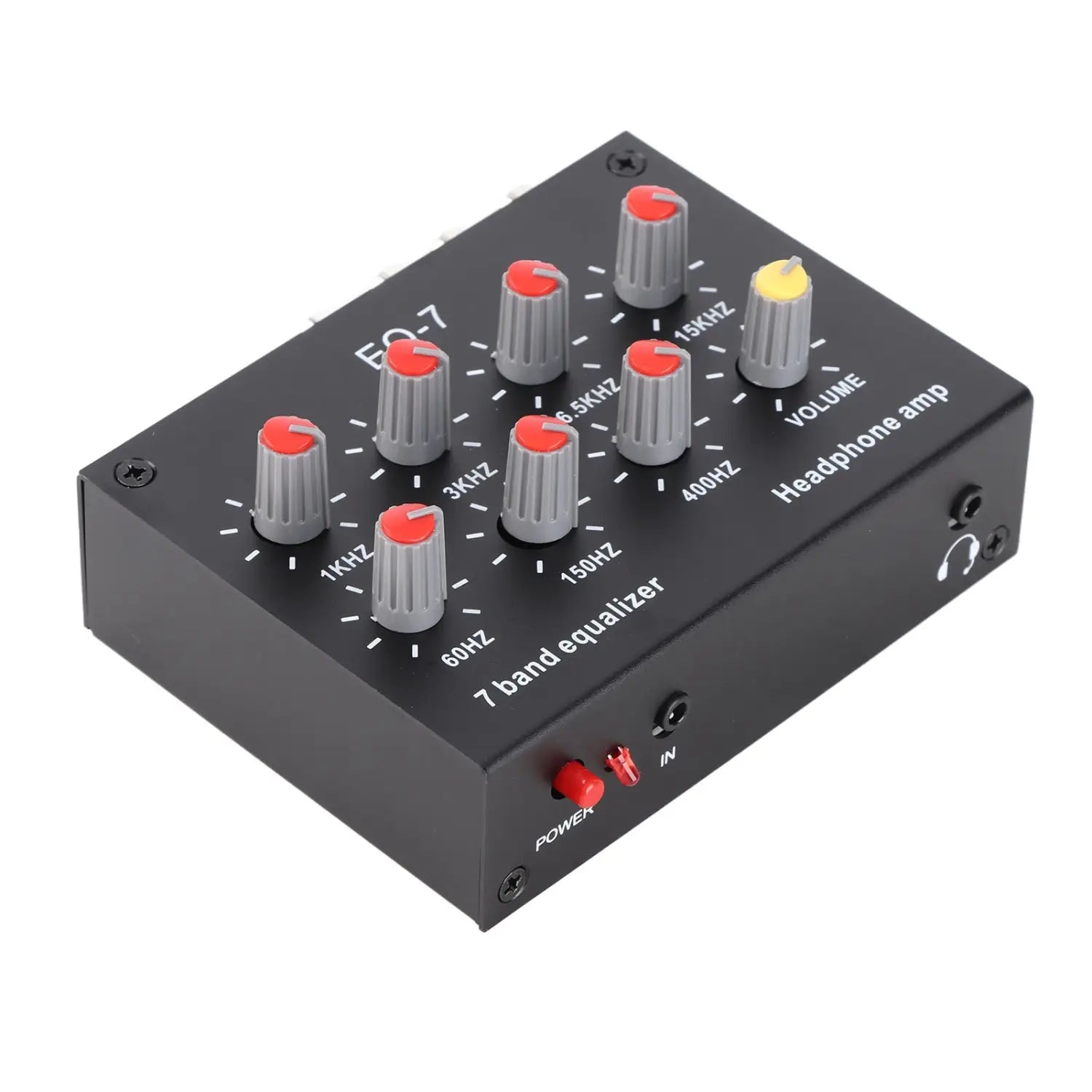 7 Band Digital Equalizer 7 Band Sound Equalizer 7 Band Sound Equalizer 12dB High Bass Adjustment Dual Channel Digital Equalizer