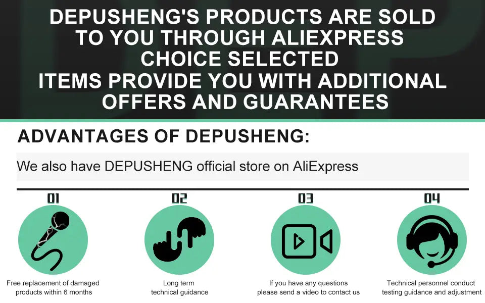Depusheng MQ44 Professional 4 Channels Audio Interface Built in ASIO Driver High impedance for Studio And Live Performances