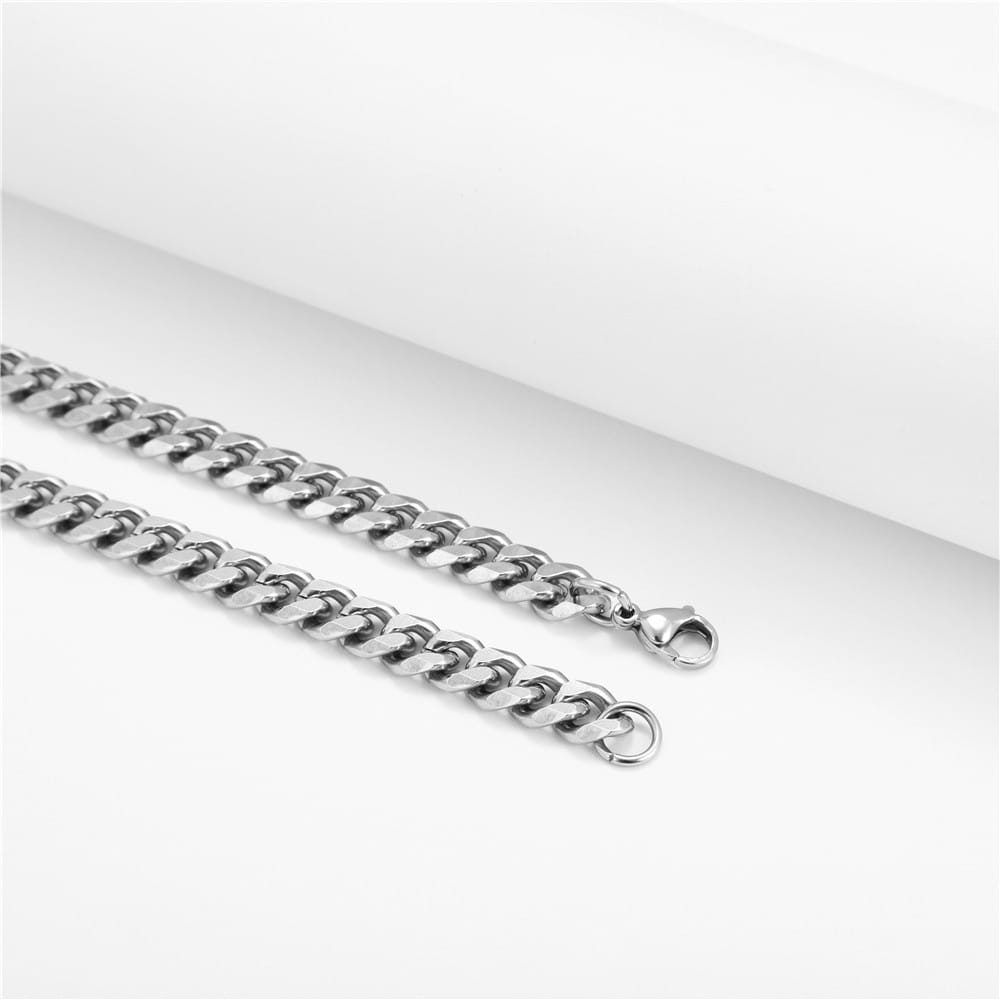 1 PCs Hip Hop Stainless Steel Men And Women With The Same Trend Overbearing Cuban Chain Party Chain Necklace
