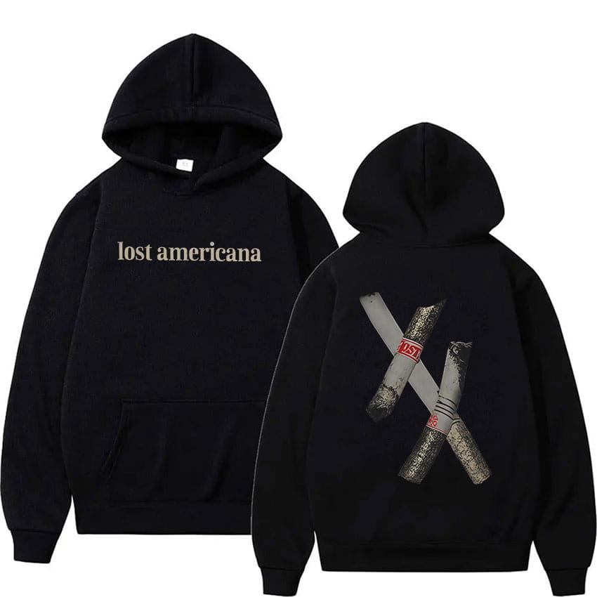 Rapper MGK Lost Americana Tour 2026 Hoodie Man’s Women Vintage Hip Hop Fashion Long Sleeve Oversized Y2K Sweatshirts Streetwear