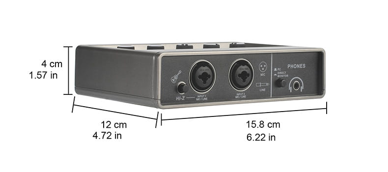 TEYUN Echo Effects 2 Input Audio Interface PC Studio Recording for Electric Guitar External Sound Card 48V Live Podcast Q-16