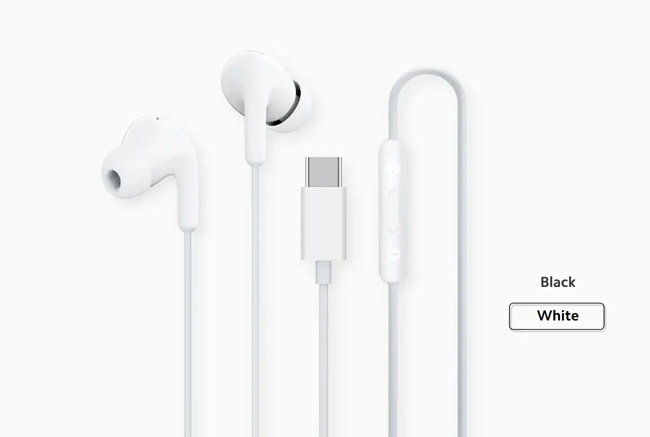 Original Type C Wired Headphones In Ear Headset Wired Earphones with Microphone Stereo Earbuds For Redmi POCO Huawei Samsung