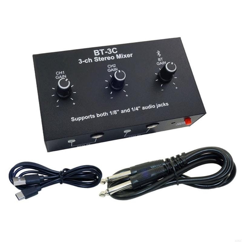 Durability Metal Sound Mixer With 15Hour Battery Life Perfect For Musicians And Content Creators Studio Recording 896C