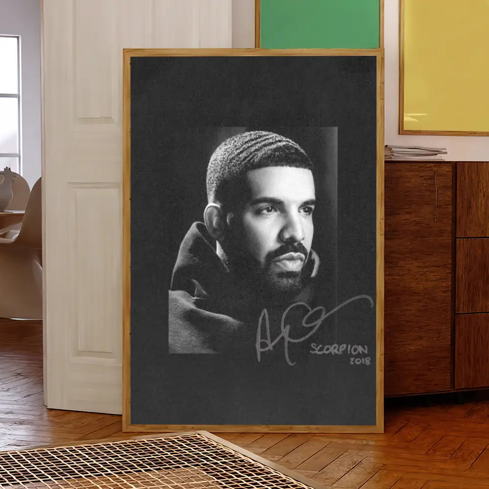 Rapper D-Drake Hot Album Hip Hop Poster Prints Wall Sticker Decoration Painting Self Adhesive Bedroom Living Office Home Room