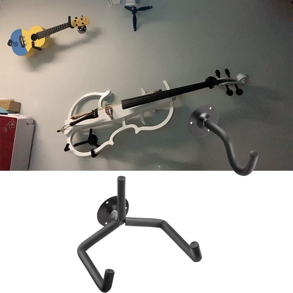 Horizontal Metal Guitar Wall Mount Hanger Stand For Acoustic Guitar Bass Violins Mandolins Slat Display Support Tools New