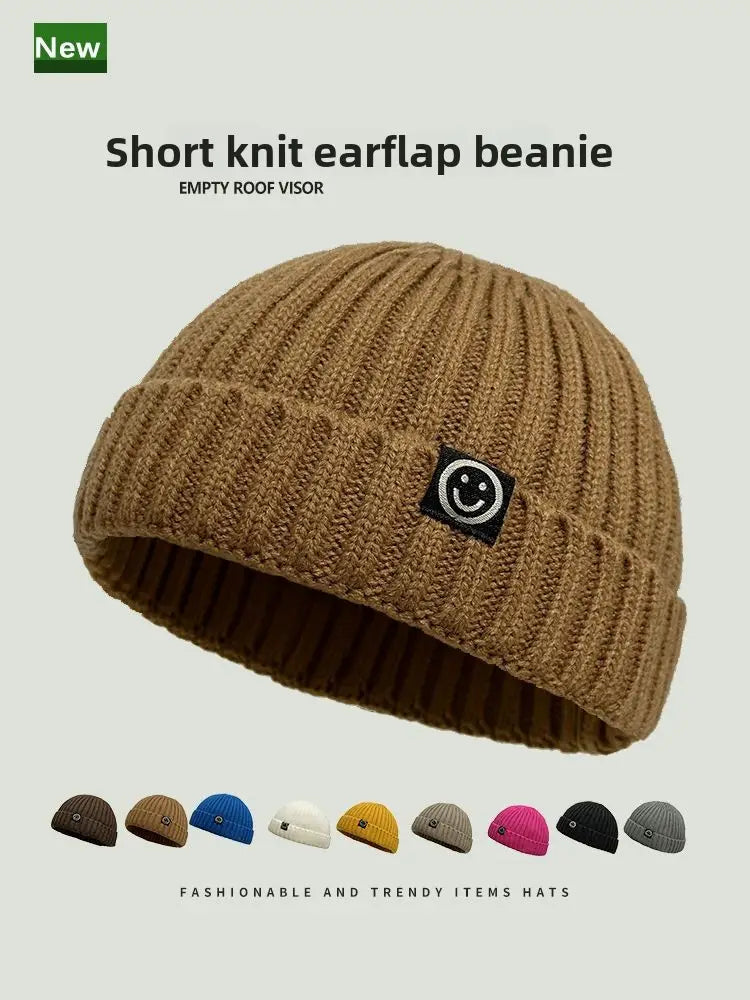 Fashion Hip Hop Beanie Knitted Hat Men Skullcap Women Winter Warm Brimless Baggy Melon Cap Cuff Docker Fisherman Beanies Hats