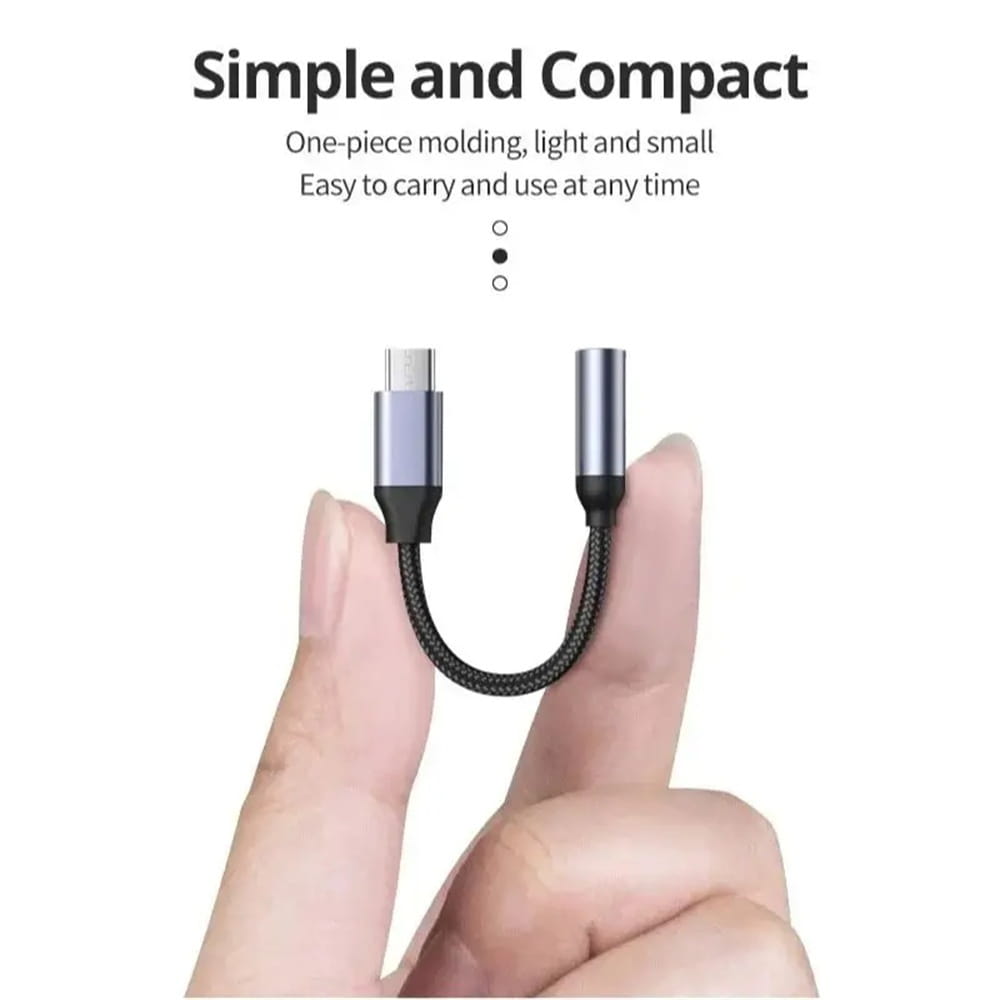 Type C 3.5 Aux Jack Audio Cable USB Type C To 3.5mm Audio Adapter Earphone Wire Converter For iPhone 15 Samsung Galaxy S24 S23