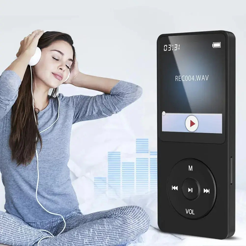 Type-C Port MP3 Bluetooth Player Fast Charging 5.4 Bluetooth Version Running Fitness Exercise Walkman Scalable Memory Card