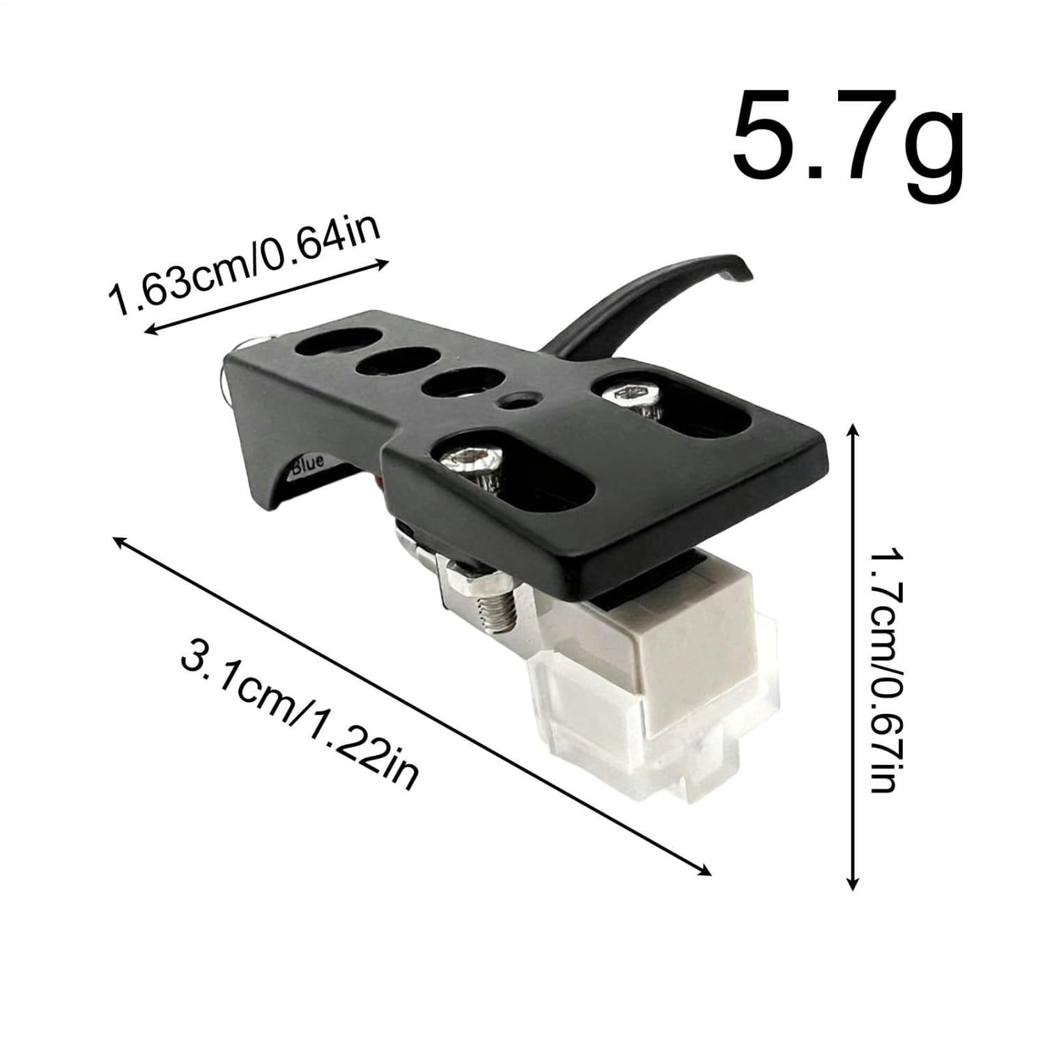 Turntable Cartridge Easy-Mount Adjustable Record Playing Turntable Cartridge For Home Audio System Studio Monitoring Routine